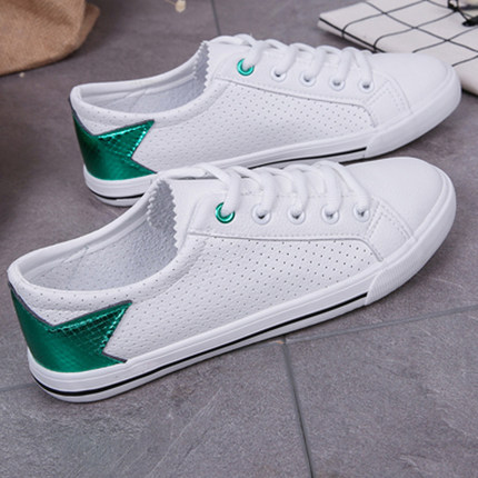 墨瓦mowa网红女小白鞋夏季透气百搭学生休闲鞋软底轻薄板鞋小清新