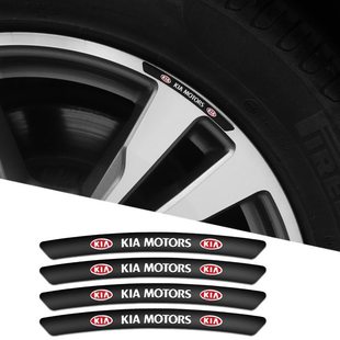 适用于起亚智跑K5K2K3K4福瑞迪索兰托狮跑轮毂贴轮眉轮胎汽车贴标