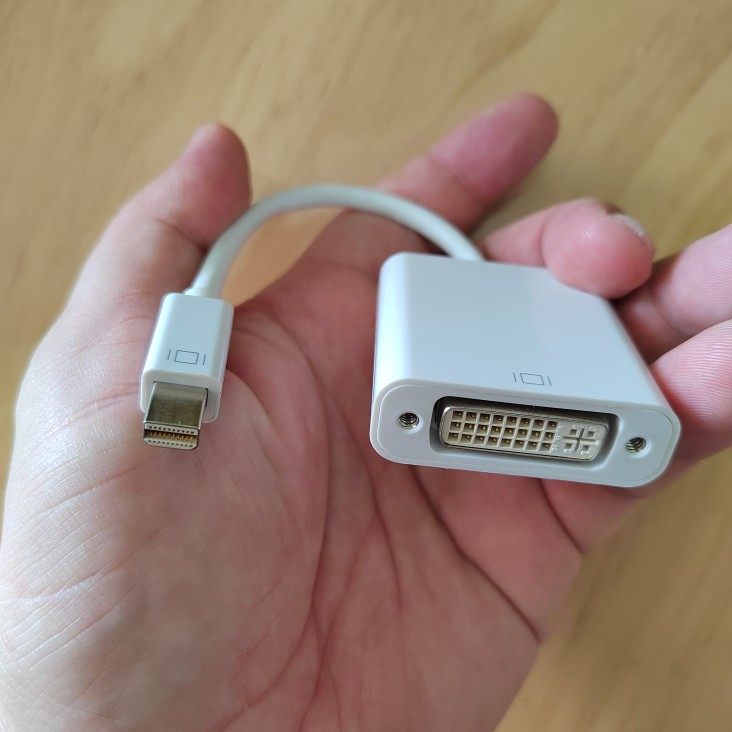 迷你DP转DVI转换器MINI DP转DVI24+5接显示器小DP显卡转DVI线高清