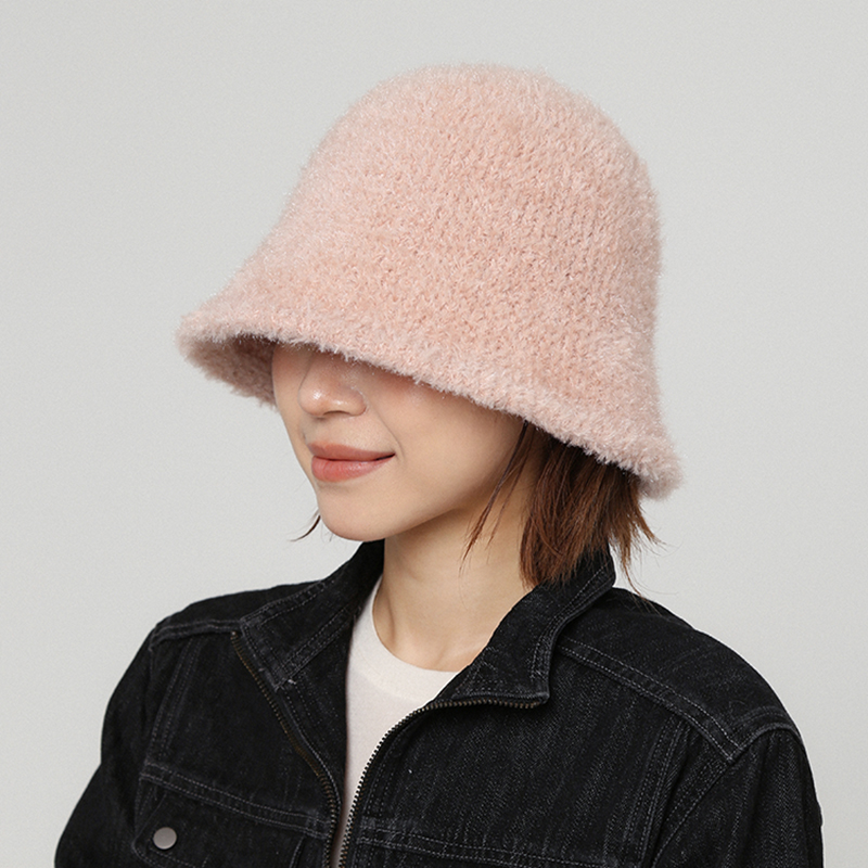 新款针织渔夫帽子女冬季百搭日系