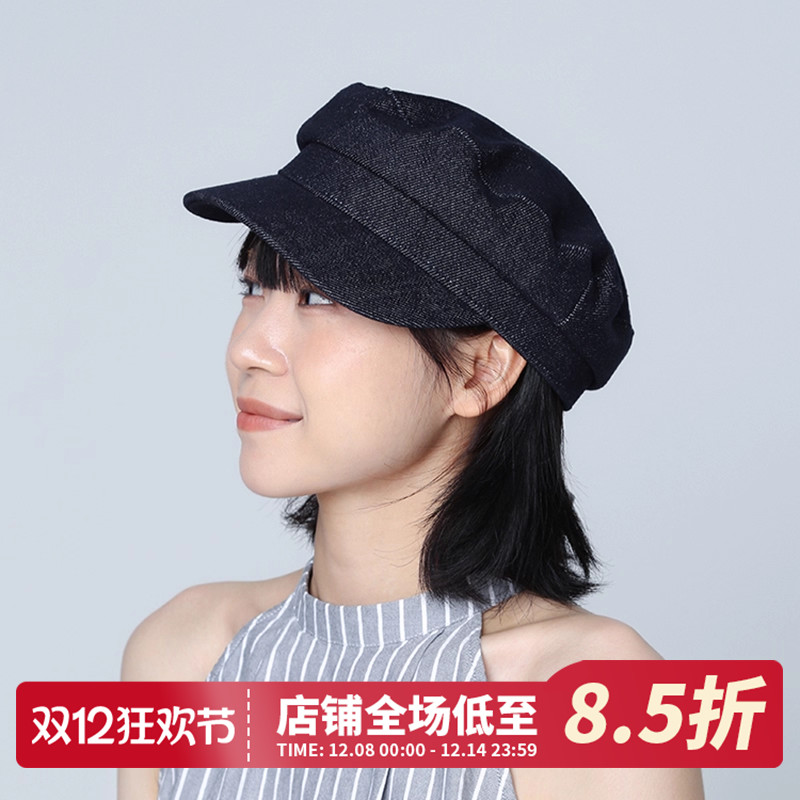 CHASELUCK长乐新款牛仔贝雷帽