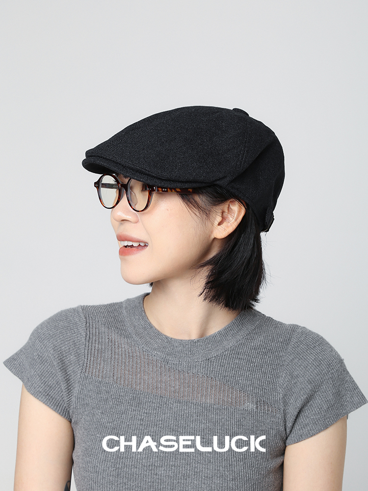 CHASELUCK长乐黑色小众前进帽