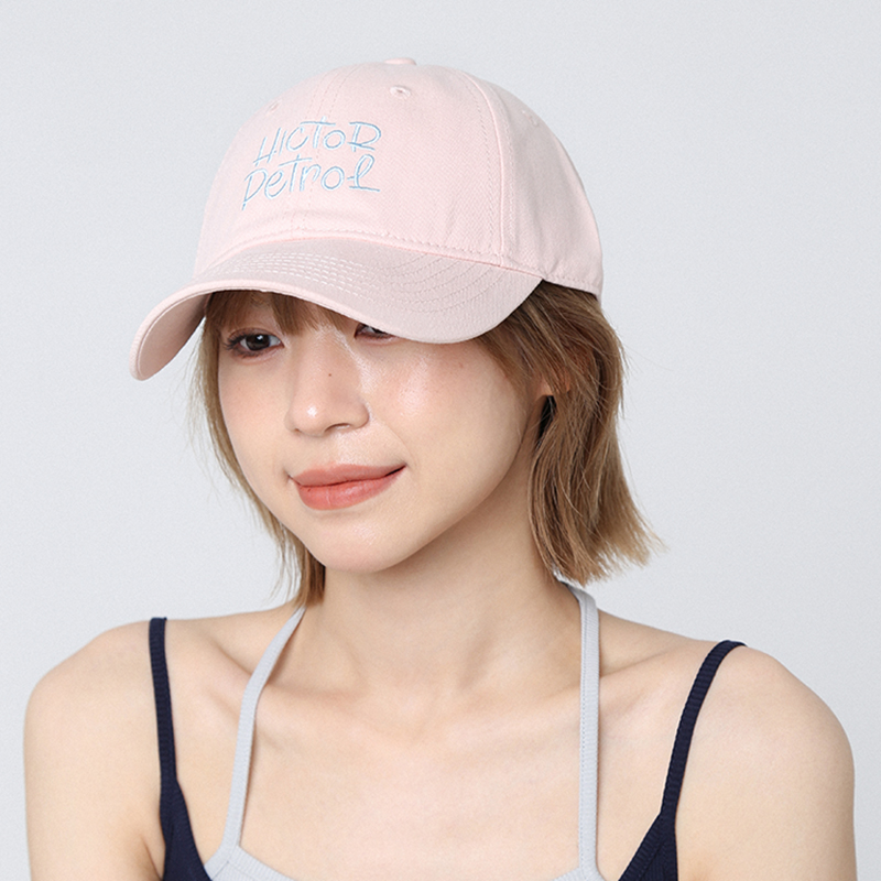 高品质字母刺绣粉色棒球帽女夏季新款休闲百搭防晒遮阳时尚鸭舌帽