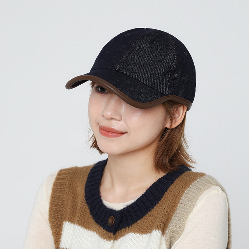 CHASELUCK长乐牛仔皮檐棒球帽