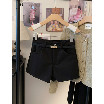 【现货秒发】配靴子的毛呢休闲裤