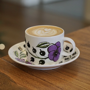 花间树里。清仓咖啡杯拿铁拉花杯茶杯花口杯下午茶杯碟套装