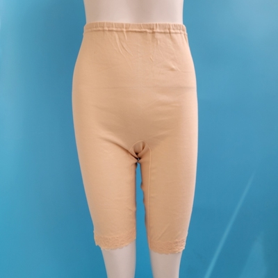 100%全棉女蕾丝裤口5分裤