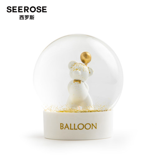 SEEROSE告白气球熊水晶球