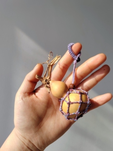 手工编织小葫芦挂件创意文玩手捻盘玩网兜挂饰包挂礼品