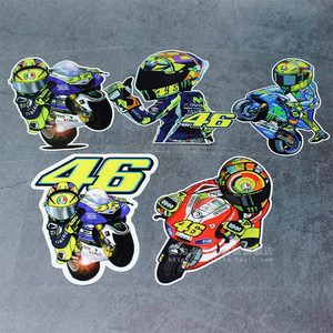 贴纸摩托赛车手罗西rossi46签名