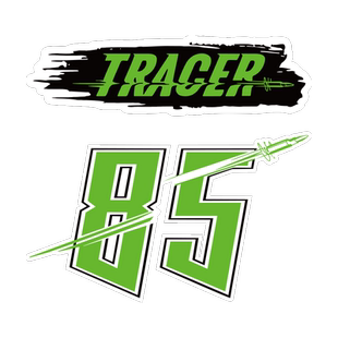 王一博明星同款TRACER贴纸85号摩托车贴纸行李箱机箱油箱盖划痕贴