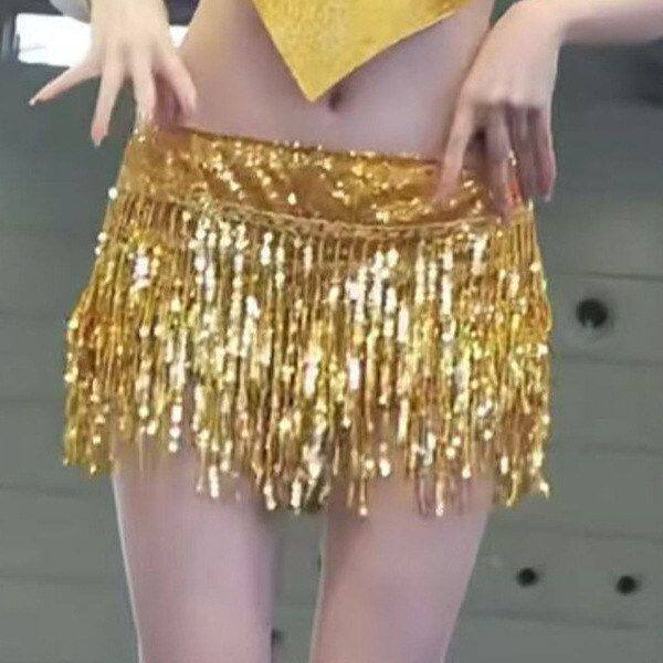 亮片时尚跨境欧美女装夜店跳舞修身半身裤裙性感演出服短裤裙辣妹
