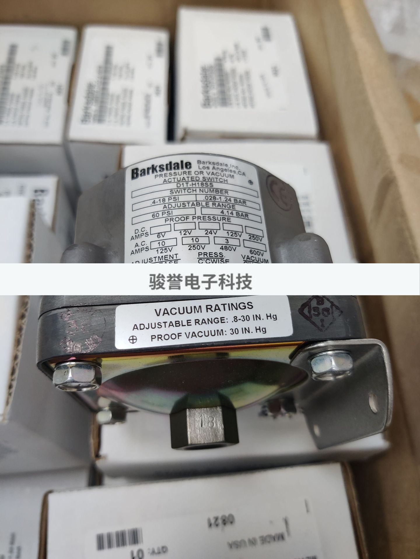 D2T-H150SS巴士德Barksdale波登管压力开关全新原装