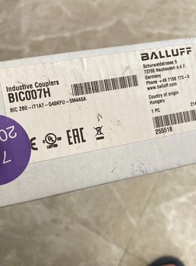 巴鲁夫模块BIC007H BIC 2B0-IT1A7-Q40KFU-SM4A5A 原装拍前请询价