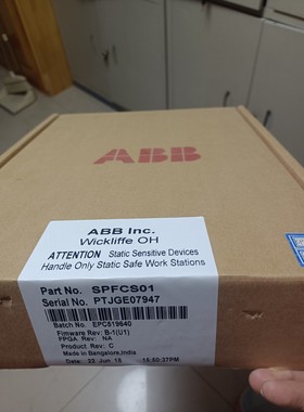 ABB模块SPFCS01全新原装拍前请询价