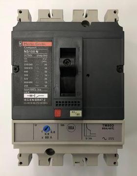 原装NS100N 3P 80A TM80D梅兰日兰塑壳式断路器
