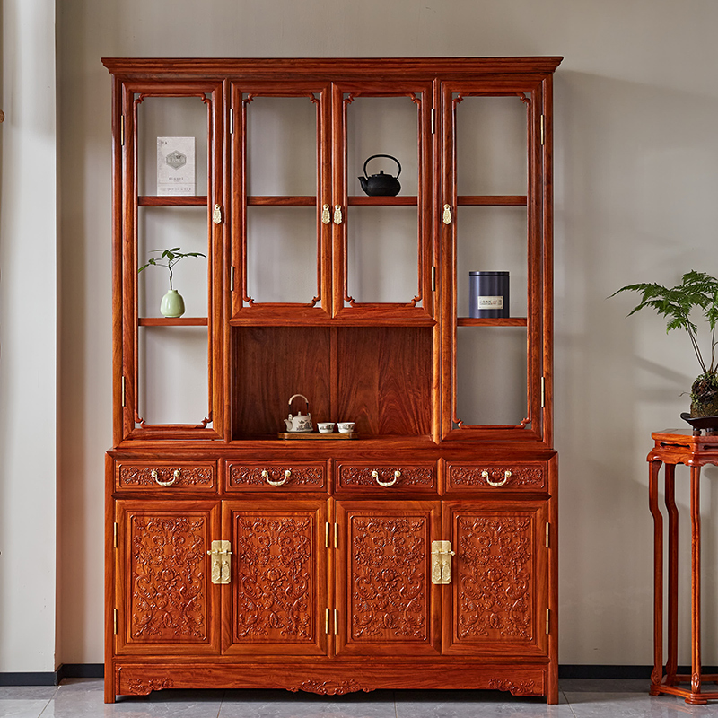 新中式红木博古架大果紫檀