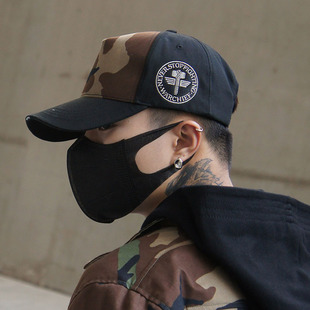 酋长硬顶迷彩棒球帽军迷户外垂钓男潮百搭高顶遮阳帽子透气鸭舌帽