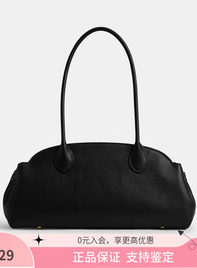 COACH蔻驰 专柜款女士皮质单肩手提包新款保龄球法棍包CCM57