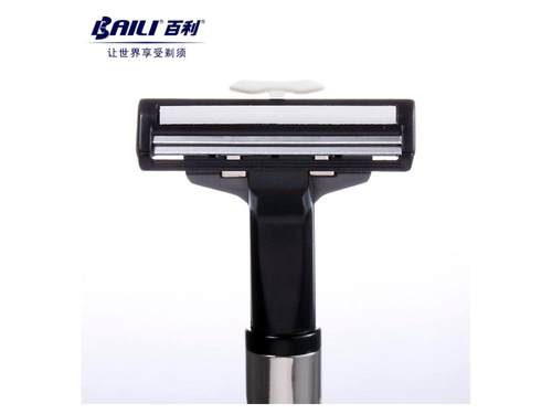 百利牌BT101A双层超滑旋转刀架 配5刀片 剃须刀