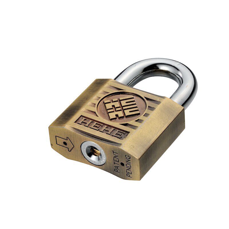 HEHE复古锌合金工艺挂锁多边形仿铜锁具室外防盗安全锁头现货