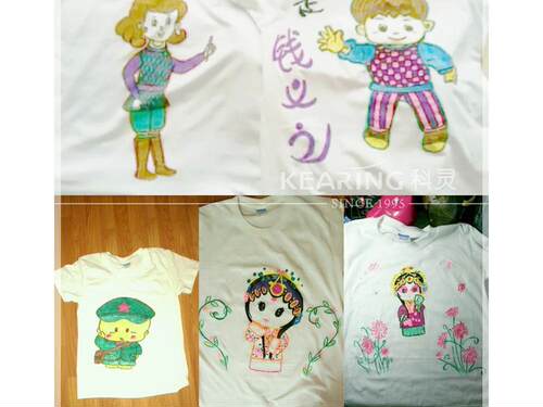 纺织T恤笔DIY彩绘布艺笔涂鸦笔颜料水彩笔画布笔画衣服洗不掉