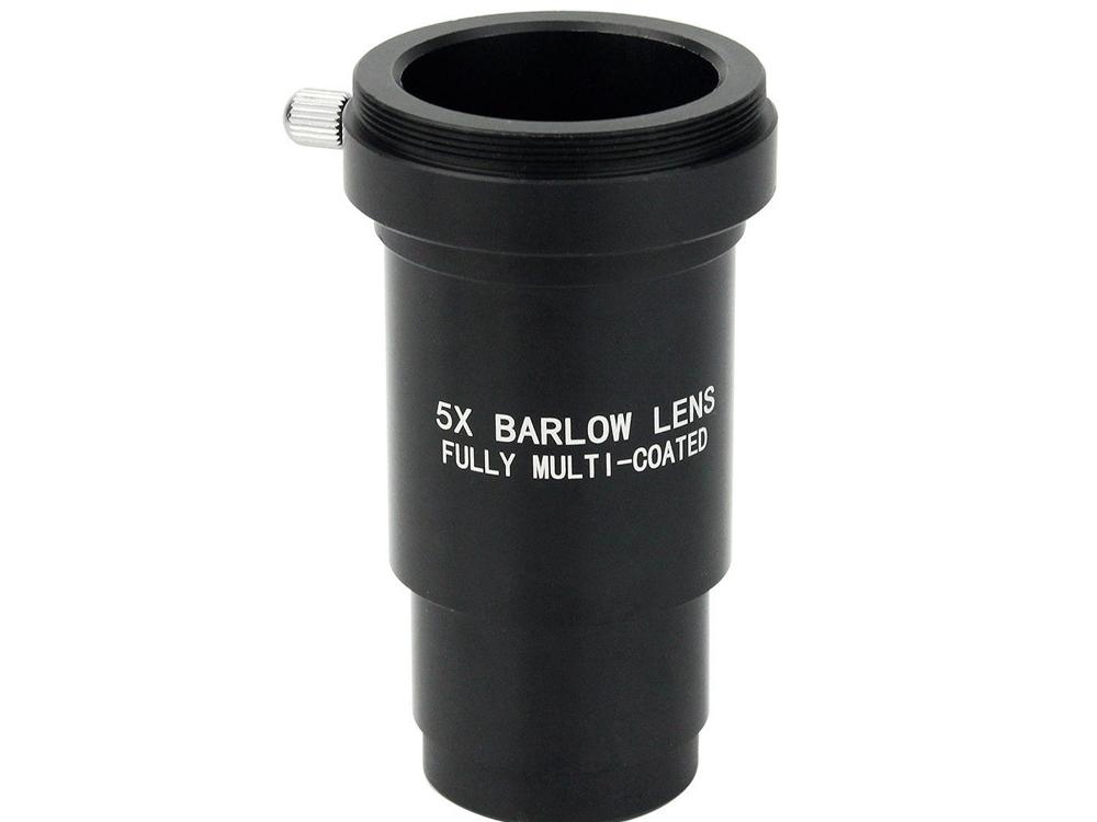 1.25英寸金属5X增倍镜 巴洛镜天文望远镜加倍镜 1.25英寸通用