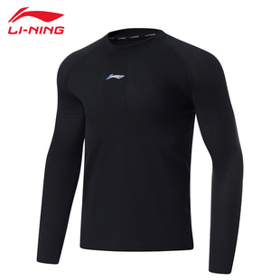 简约一体织运动服宽松休闲套头衫 秋季 上衣 T恤跑步男款 李宁CBA长袖