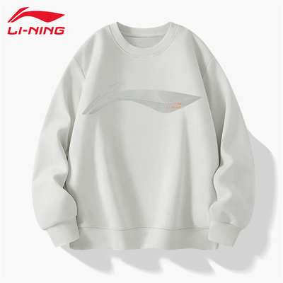 李宁2025新款加绒保暖运动卫衣男