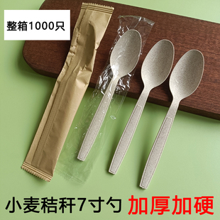 食品级免洗次抛 一次性勺子外卖家用上班加厚打包饭勺独立包装