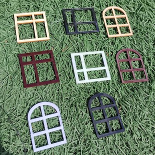 diy手工制作材料沙盘建筑模型剖面户型迷你徽派木质仿真透明窗户