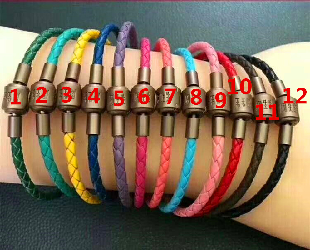 港版周家charme红皮绳手链  原厂品质穿3D转运珠手链男女皮绳手串