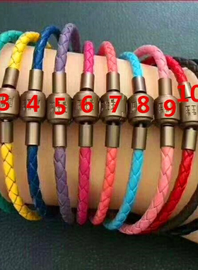 港版周家charme红皮绳手链  原厂品质穿3D转运珠手链男女皮绳手串