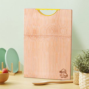 B.duck小黄鸭竹木切菜板家用实木不开裂厨房粘板切肉擀面加厚砧板