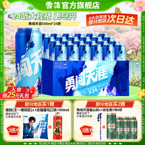 雪花500ml*24听整箱勇闯天涯