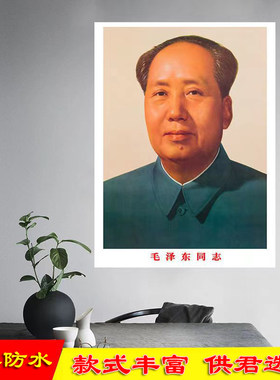 毛主席像毛泽东画像中堂客厅挂画四大伟人墙画十大元帅画十大将军