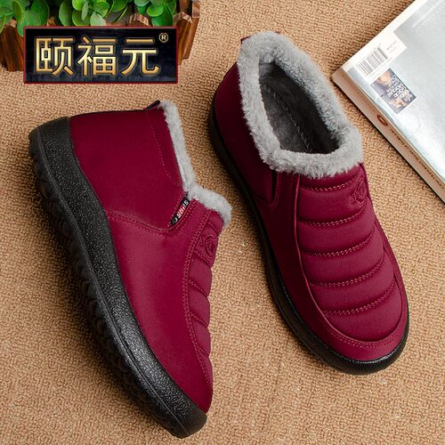 老北京布鞋女棉鞋冬兔