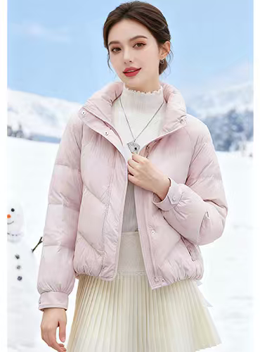 加厚保暖白鸭绒外套