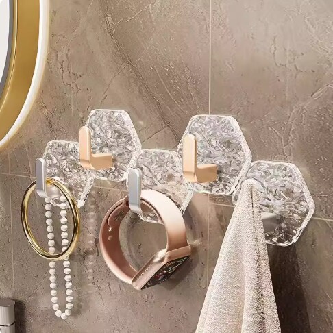 【下单立减50】ins风挂钩透明挂钩免打孔无痕挂壁浴室厨房lx