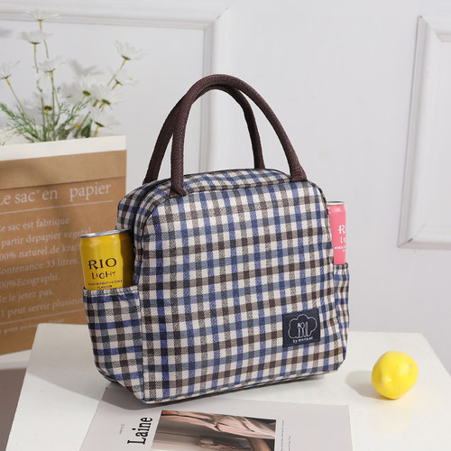 时尚简约手提包加厚防水妈妈包妈咪小布包牛津布手拎便当包午餐袋