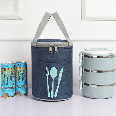 保温饭盒袋圆桶铝箔饭桶便当包