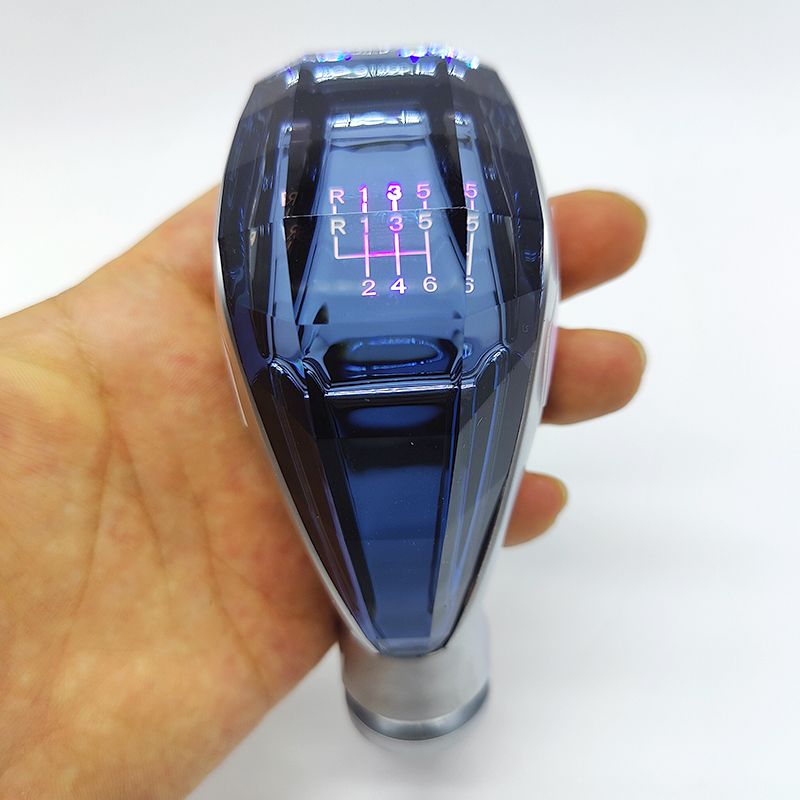 适配奥迪A4L A6L手动挡水晶档把头改装发光排挡头挂挡杆头换挡把