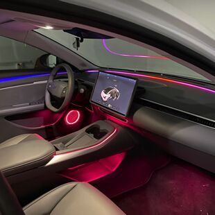 适用24-25小鹏mona m03专用氛围灯原厂车机屏幕控制车内装饰改装
