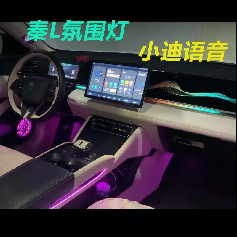 适用于24款秦L氛围灯主动式动态副驾驶飘带款龙鳞中国结氛围灯