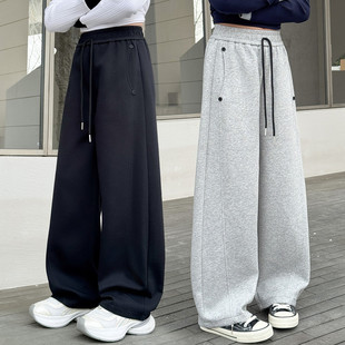 裤子女款春装女童2026新款洋气时髦儿童阔腿裤独特超好看早春韩系