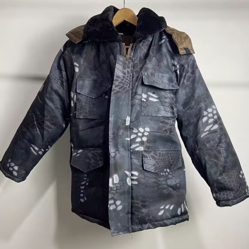工地干活棉袄耐磨保暖工地棉服军棉大衣户外军棉大衣工地棉服男士