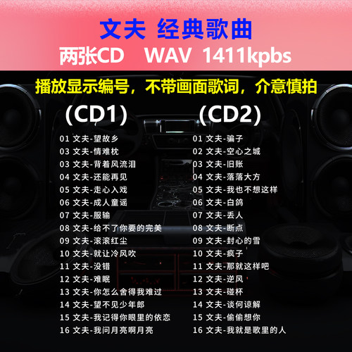 文夫【2张CD】经典32首