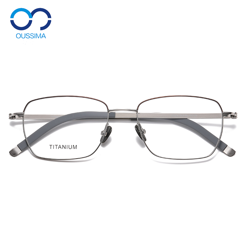 超轻纯钛近视眼镜男可配带有度数方框商务黑色高级感眼睛框架斯文