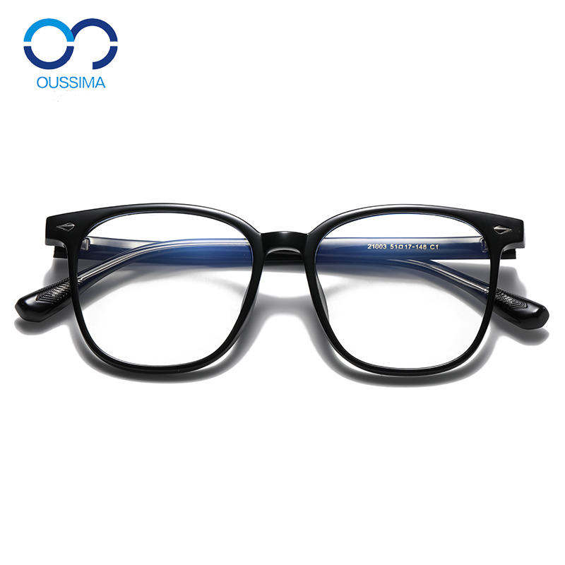 欧斯迈男女大框TR90透明果冻眼镜