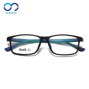 超轻TR90眼镜框黑框全框运动眼镜架防滑近视远视平镜配镜男女变色